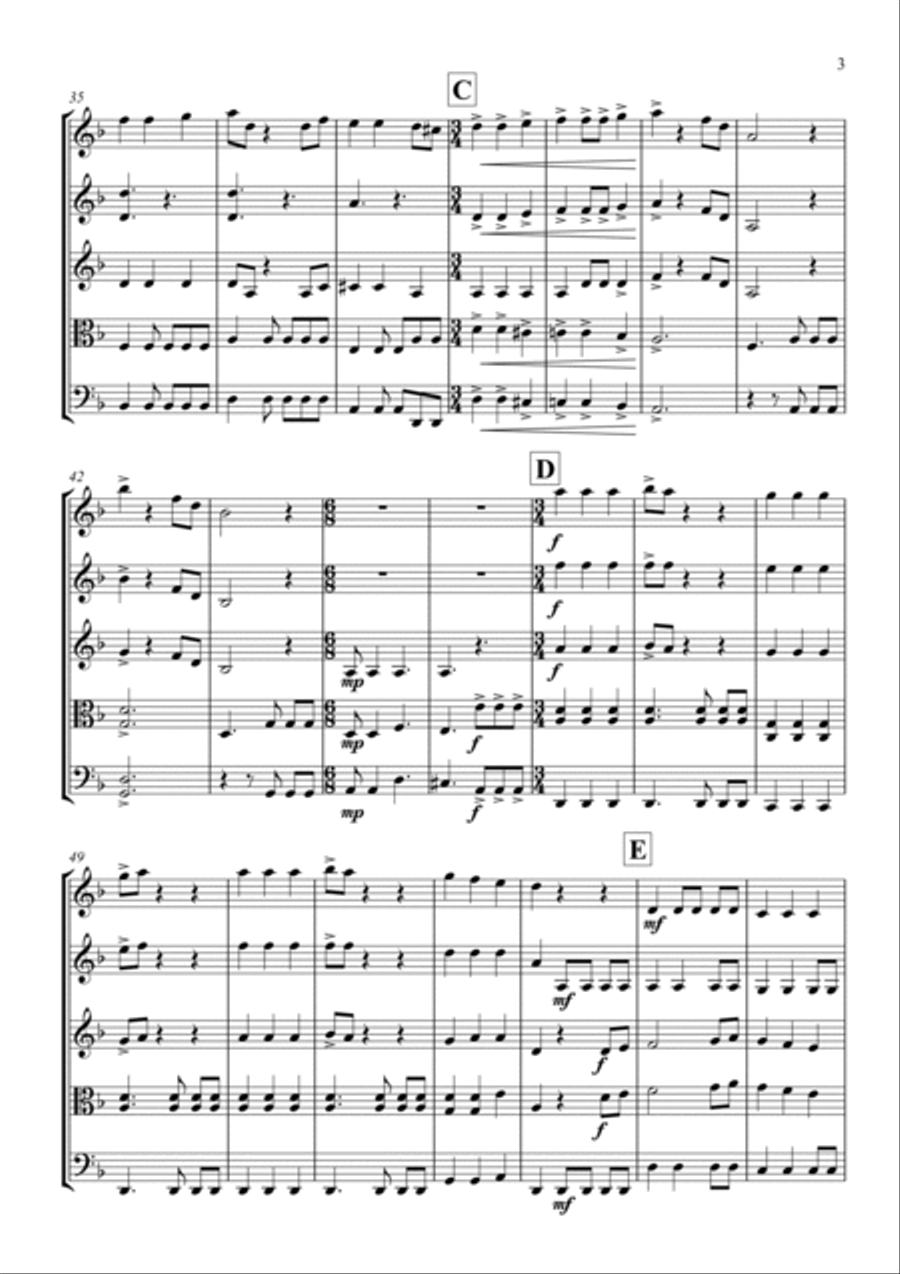 Pirates Of The Caribbean String Orchestra scores gallery preview page 5