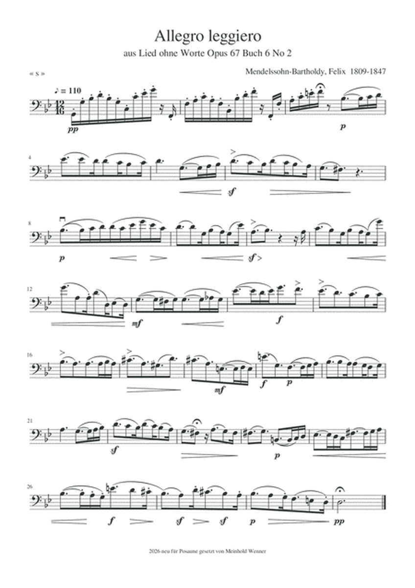 Mendelssohn-Bartholdy, Felix, Lied ohne Worte für Lisa Christiana und 21 weitere Sücke aus dem Lie image number null