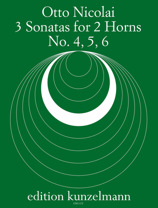 3 Sonatas (nos. 4-6) for 2 horns