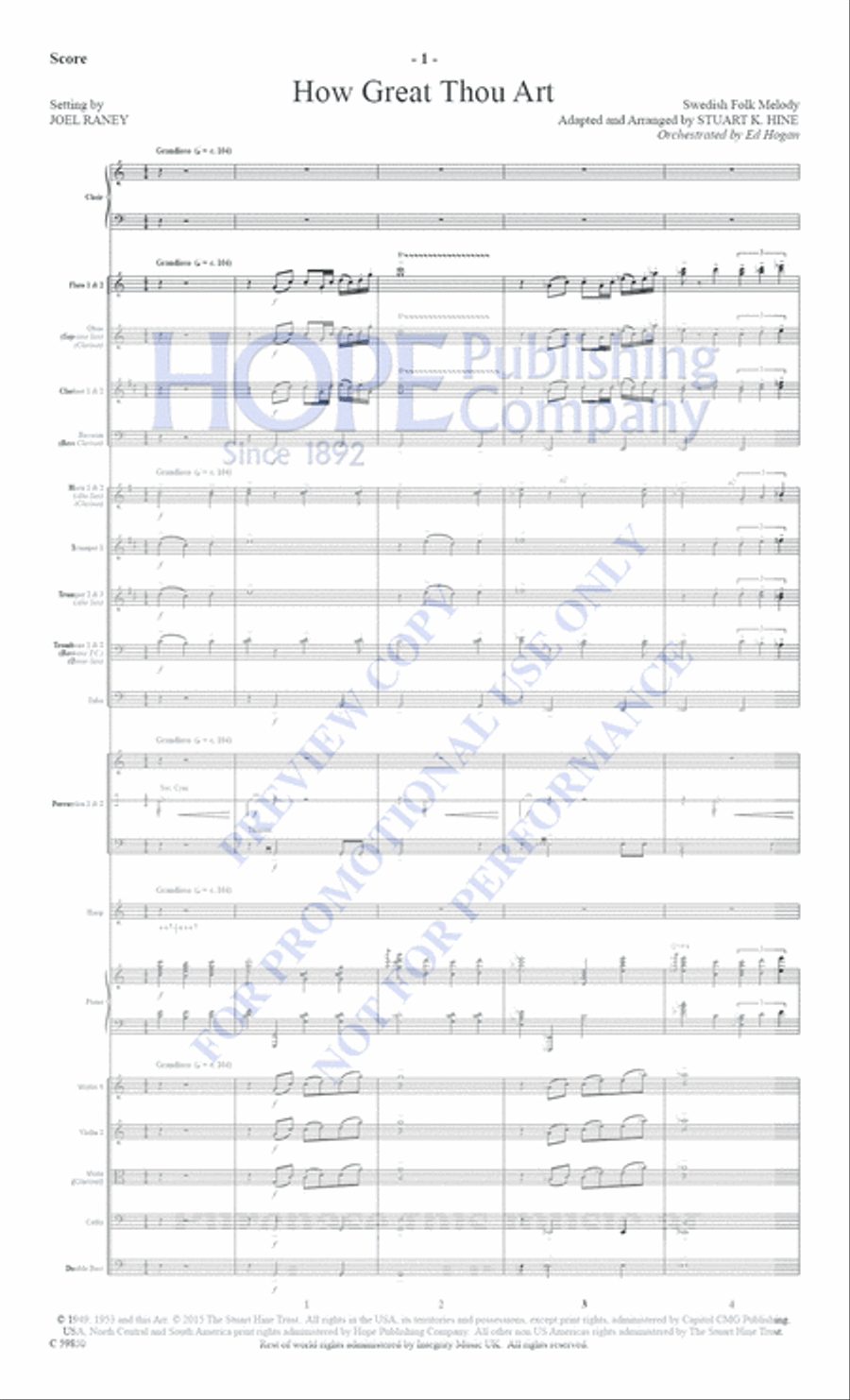 How Great Thou Art Choir scores gallery preview page 2
