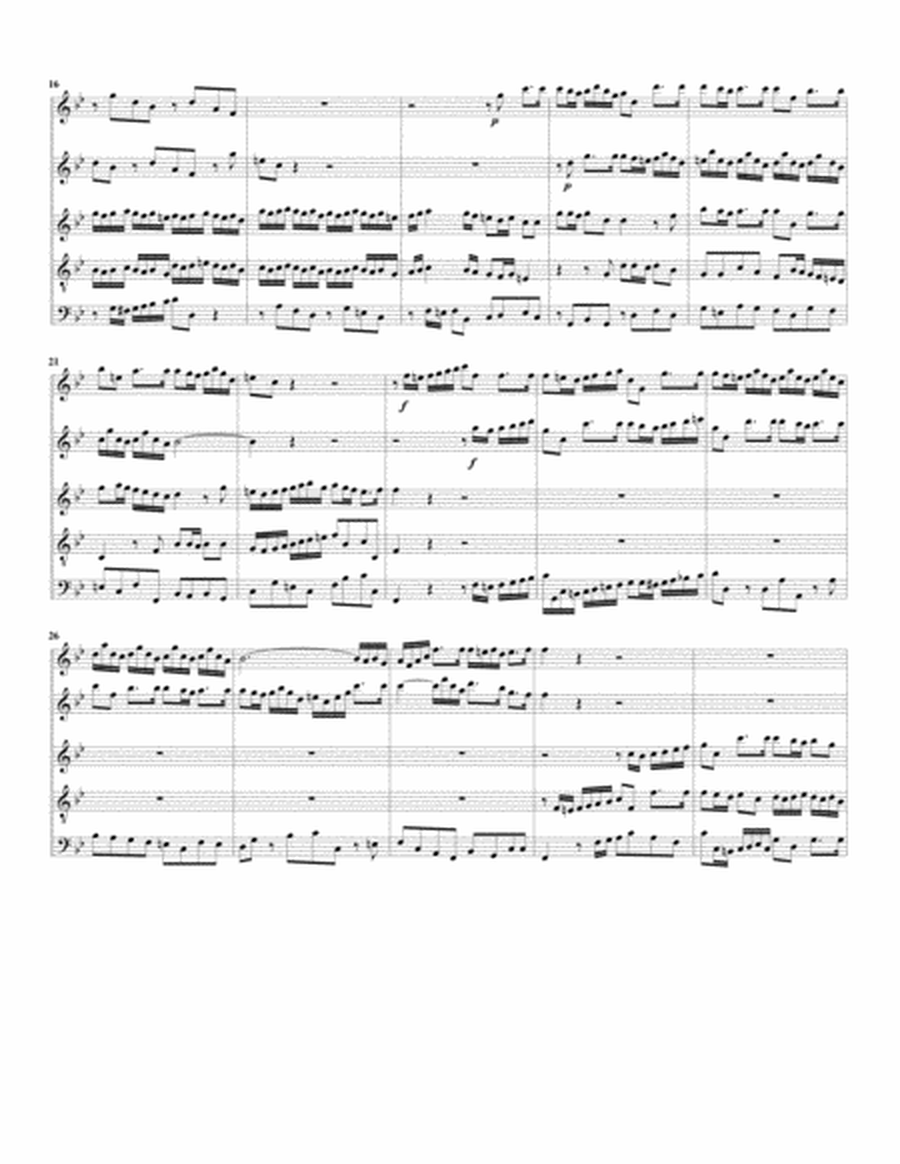 Aria: Ein unbegreiflich Licht erfuellt den ganzen Kreis from Cantata BWV 125 (Version in B flat majo