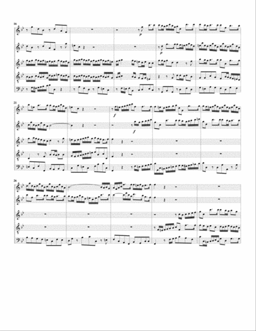 Aria: Ein unbegreiflich Licht erfuellt den ganzen Kreis from Cantata BWV 125 (Version in B flat majo Recorder scores gallery preview page 2