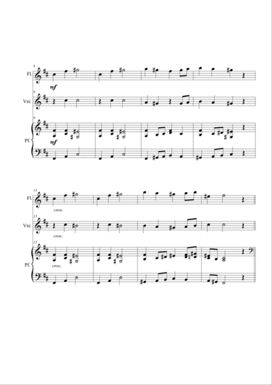 Ase's Death. Trio Flute scores gallery preview page 2