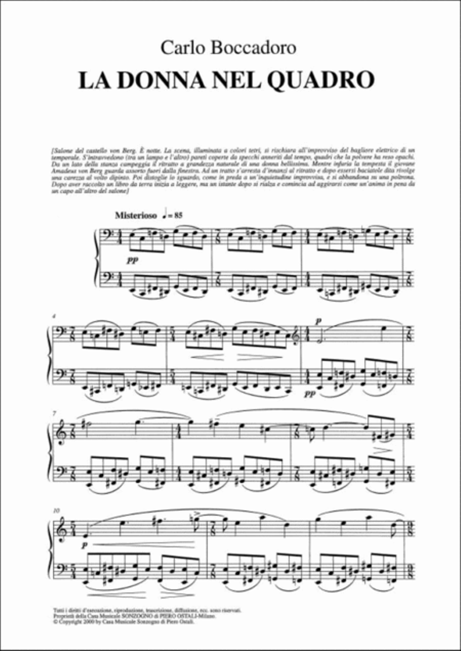 La donna nel quadro La donna nel quadro Voice Solo scores gallery preview page 2