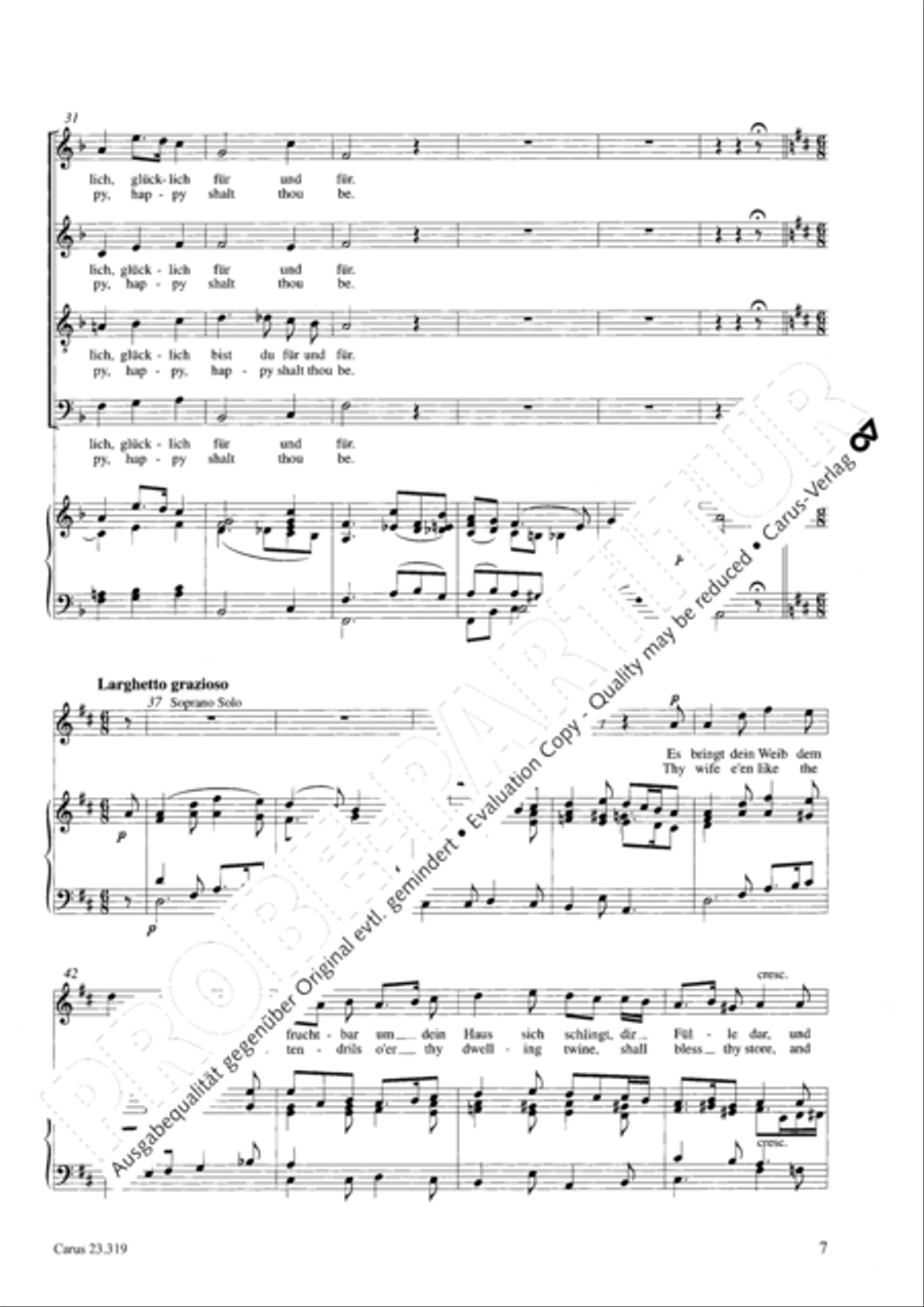 Psalm 128 4-Part scores gallery preview page 8