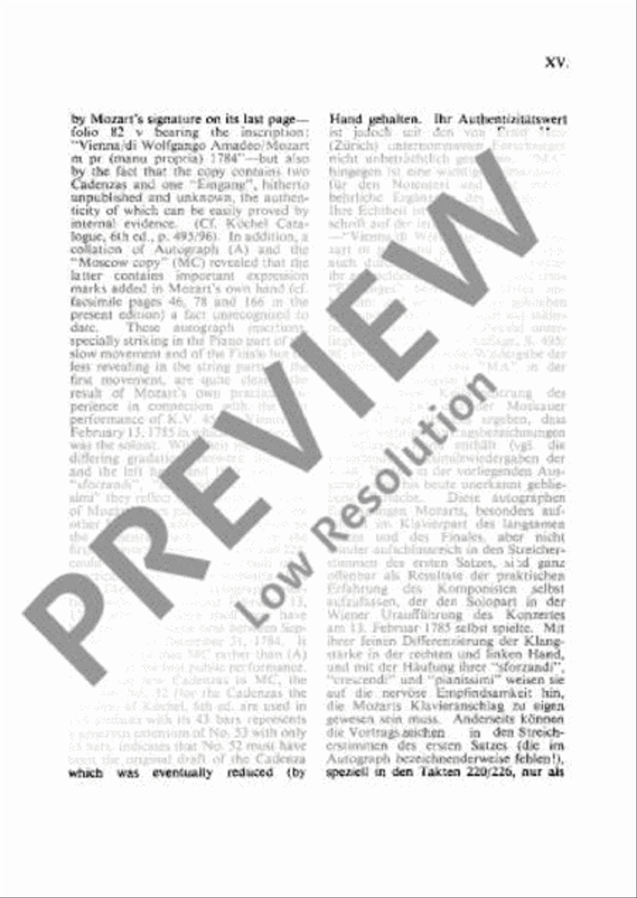 Concerto No. 18 Bb major Orchestra scores gallery preview page 16