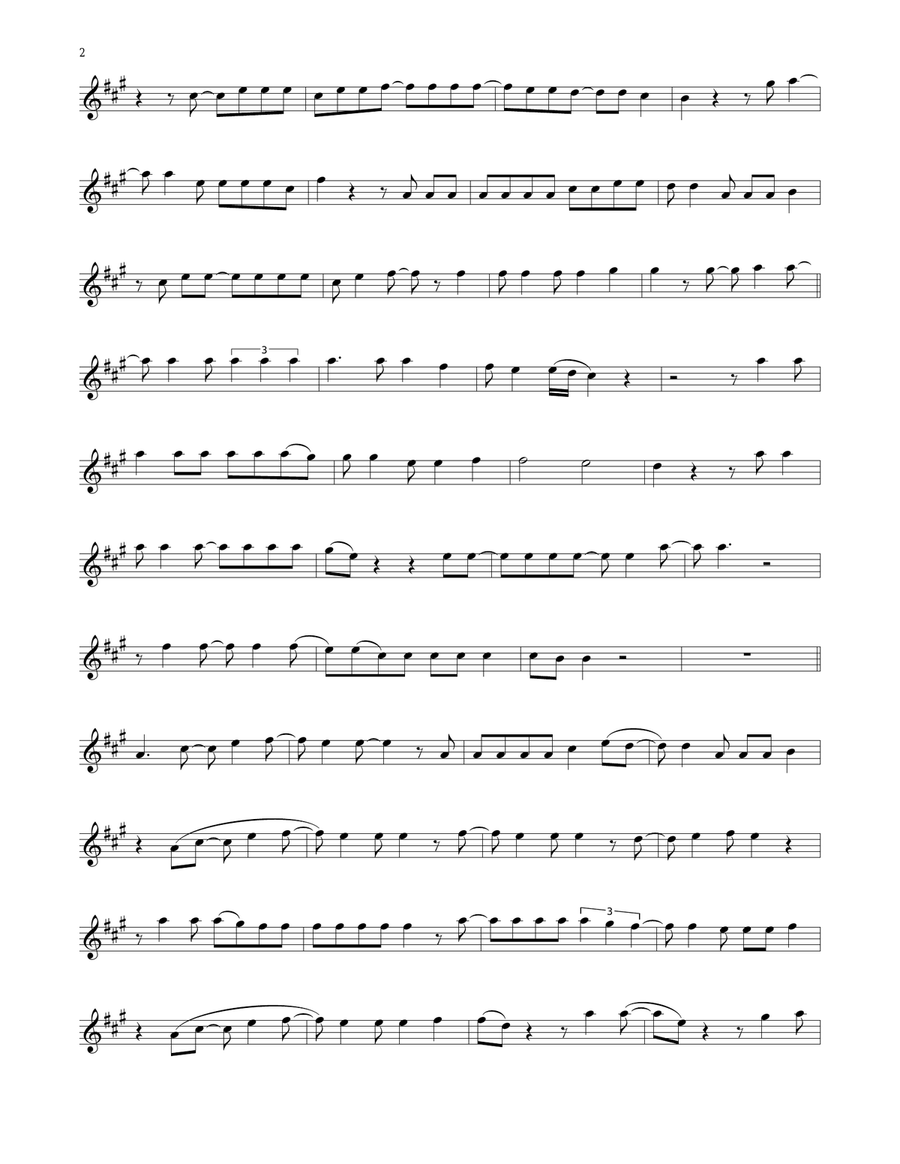 Thunder Road Alto Saxophone scores gallery preview page 2
