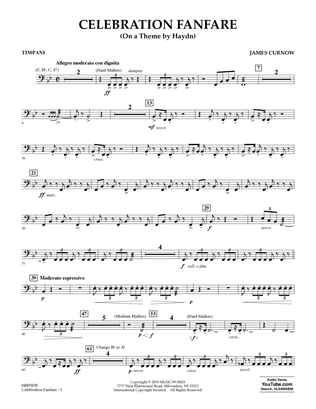 Celebration Fanfare (On a Theme by Haydn) - Timpani