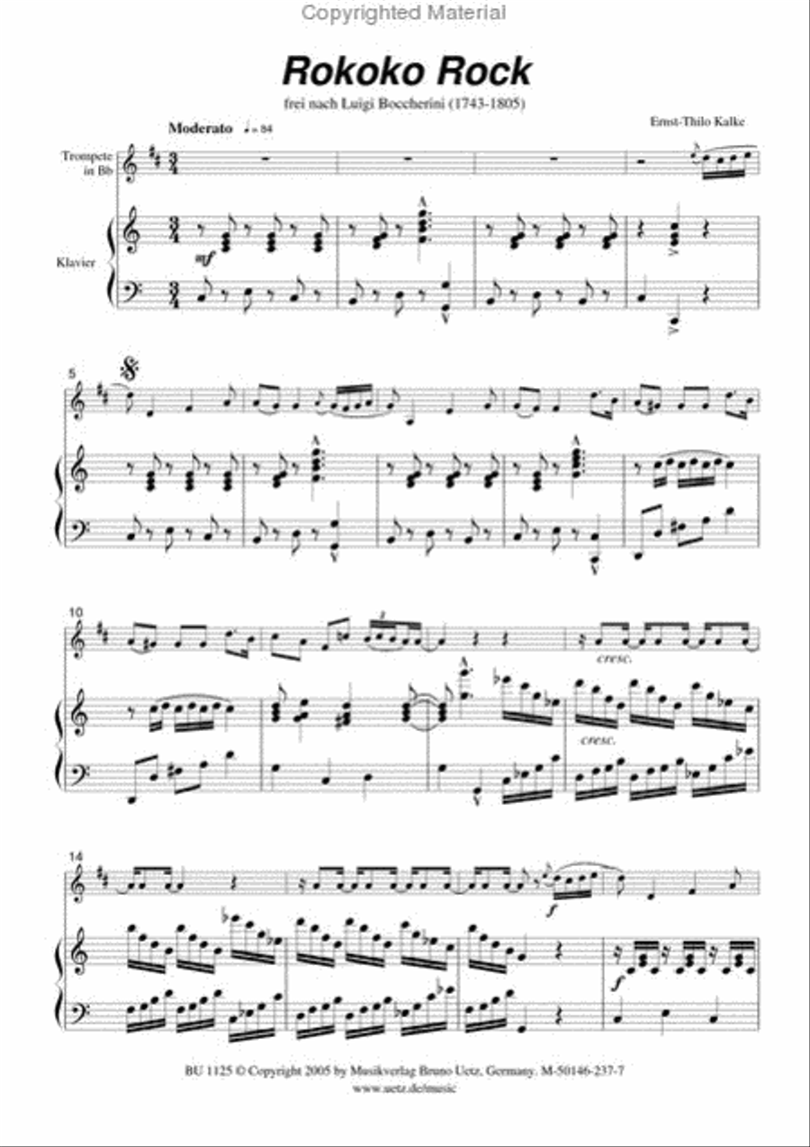 Rococo-Rock Rococo-Rock Trumpet Solo scores gallery preview page 2