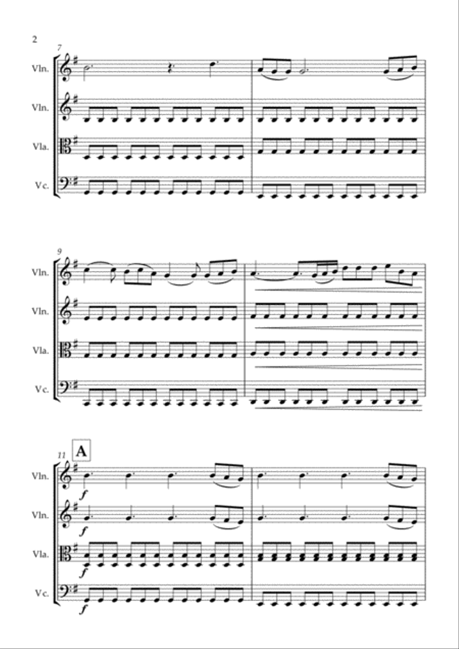 Perfect String Quartet scores gallery preview page 2