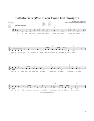 Buffalo Gals (Won't You Come Out Tonight?) (from The Daily Ukulele) (arr. Liz and Jim Beloff)