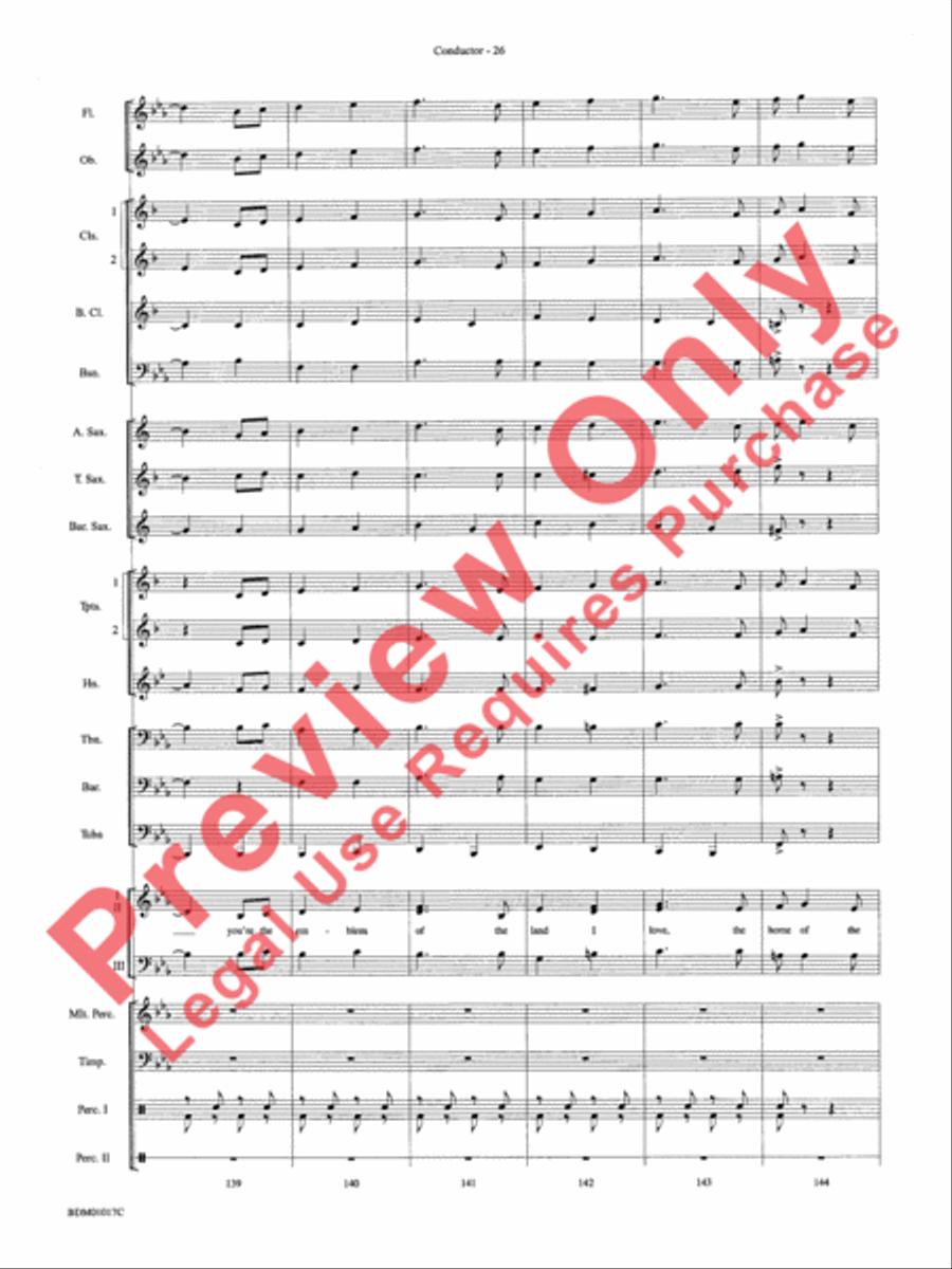 An American Celebration Concert Band scores gallery preview page 29