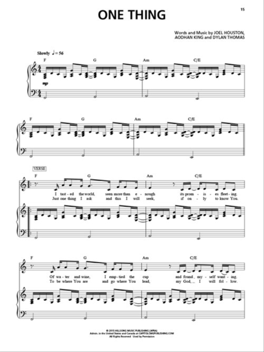 Hillsong Worship - Open Heaven/River Wild Piano, Vocal, Guitar scores gallery preview page 5