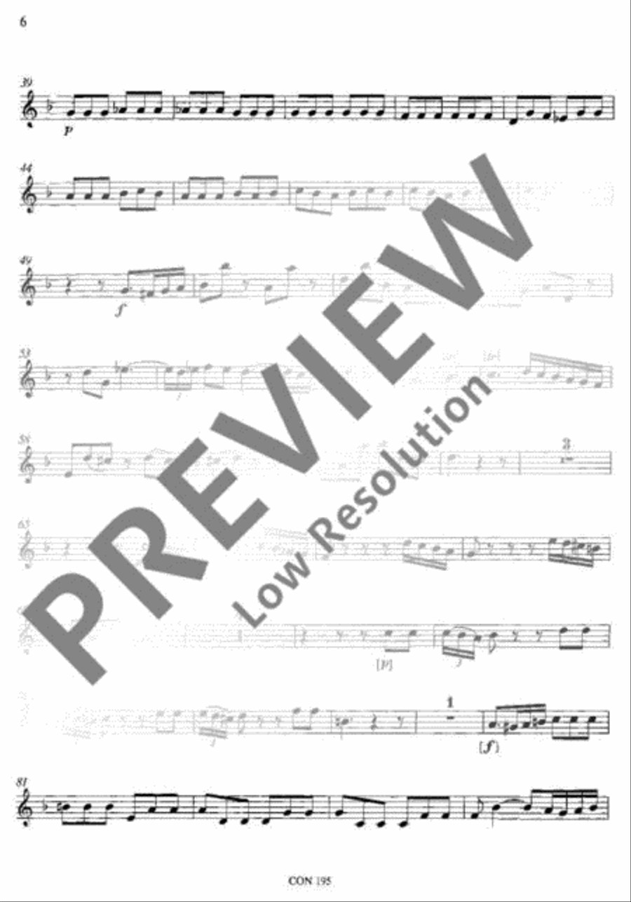 Concerto F Major Violin scores gallery preview page 7