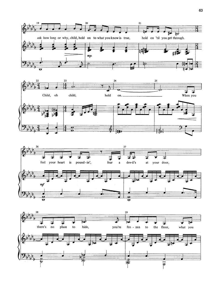 Hold On Piano, Vocal scores gallery preview page 3