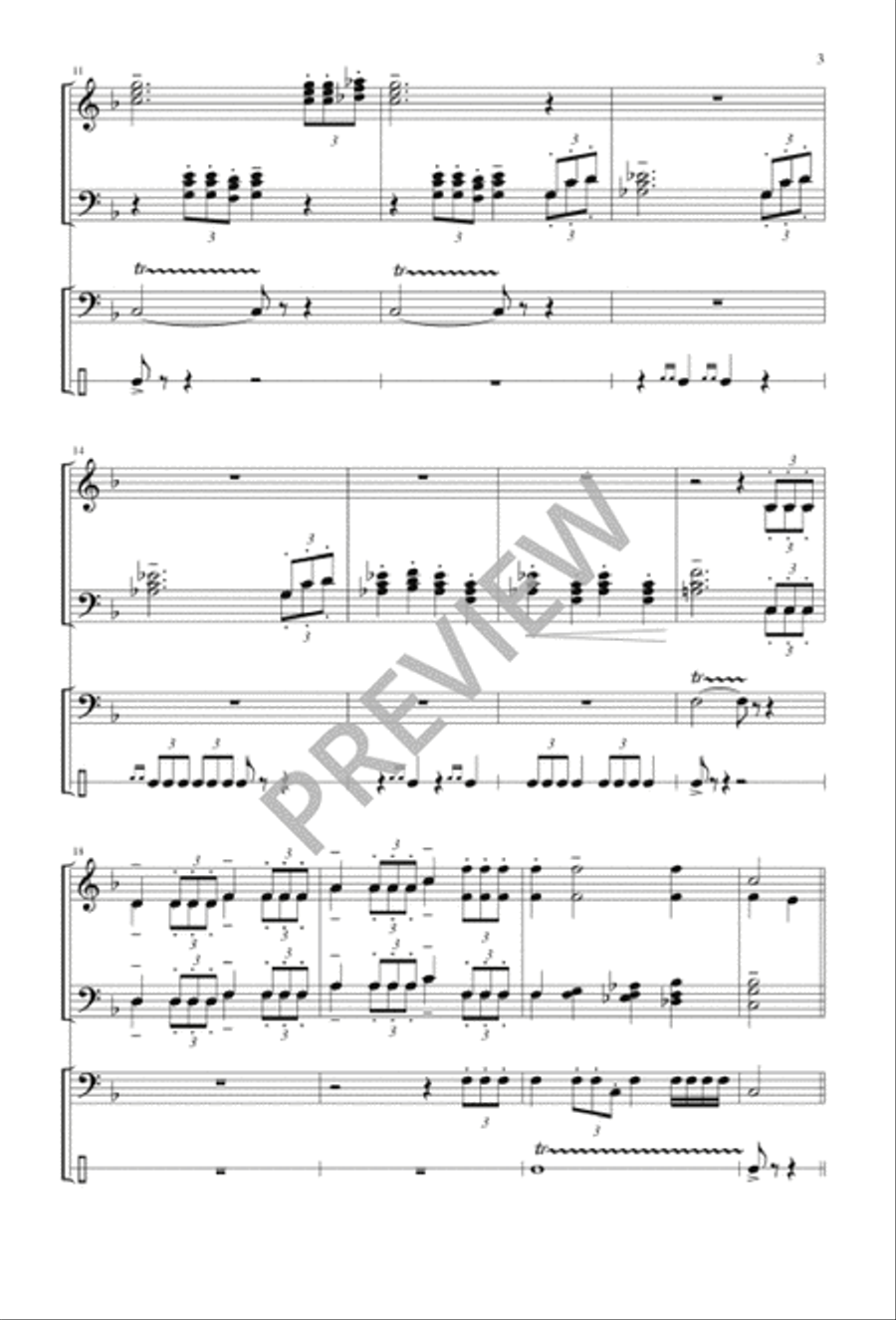Fanfare and Processional 4-Part scores gallery preview page 2