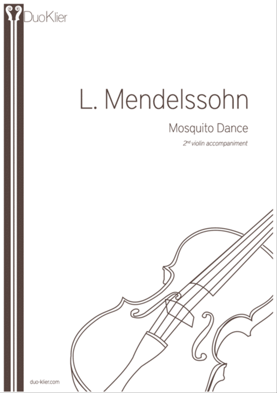 Mendelssohn - Mosquito Dance, 2nd violin accompaniment Violin Solo scores gallery preview page 1