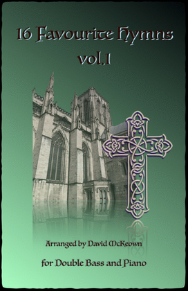 Book cover for 16 Favourite Hymns Vol.1 for Double Bass and Piano