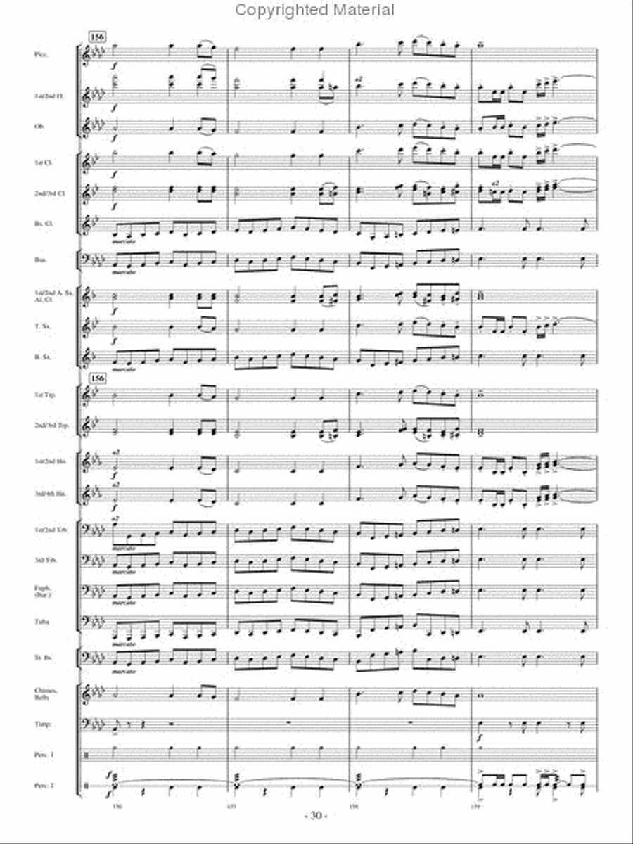 Broad Stripes and Bright Stars Concert Band scores gallery preview page 29