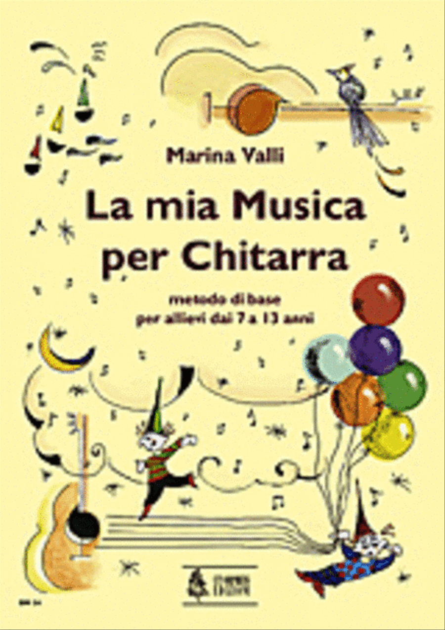 La mia musica per chitarra. Guitar Method for Children Acoustic Guitar scores gallery preview page 1