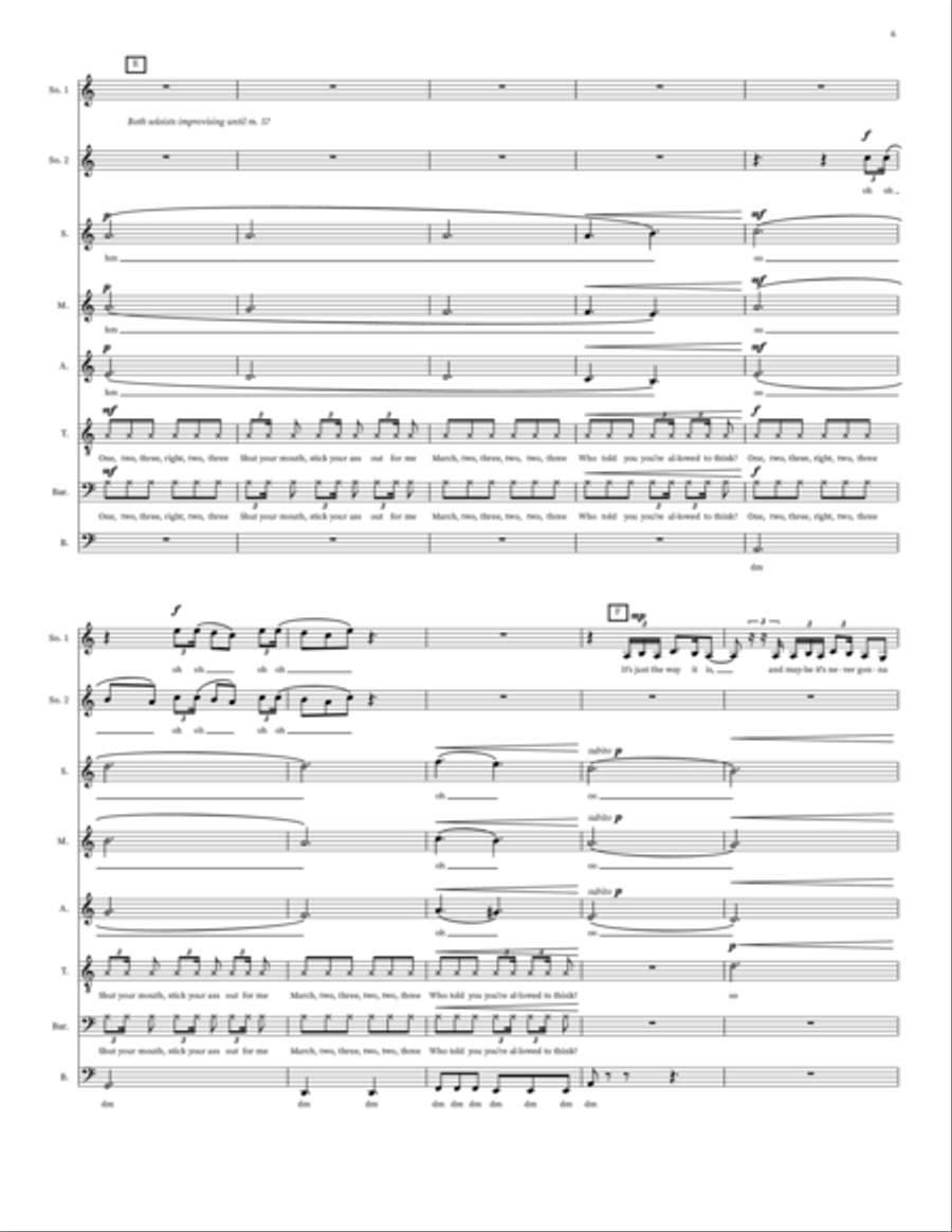 Fall In Line Fall In Line 4-Part scores gallery preview page 6