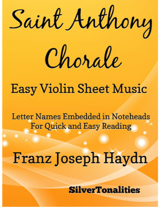 Saint Anthony Chorale Easy Violin Sheet Music