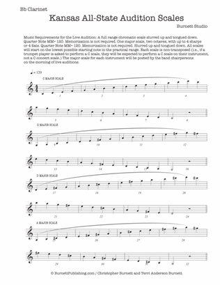 Kansas All-State Scales - CLARINET