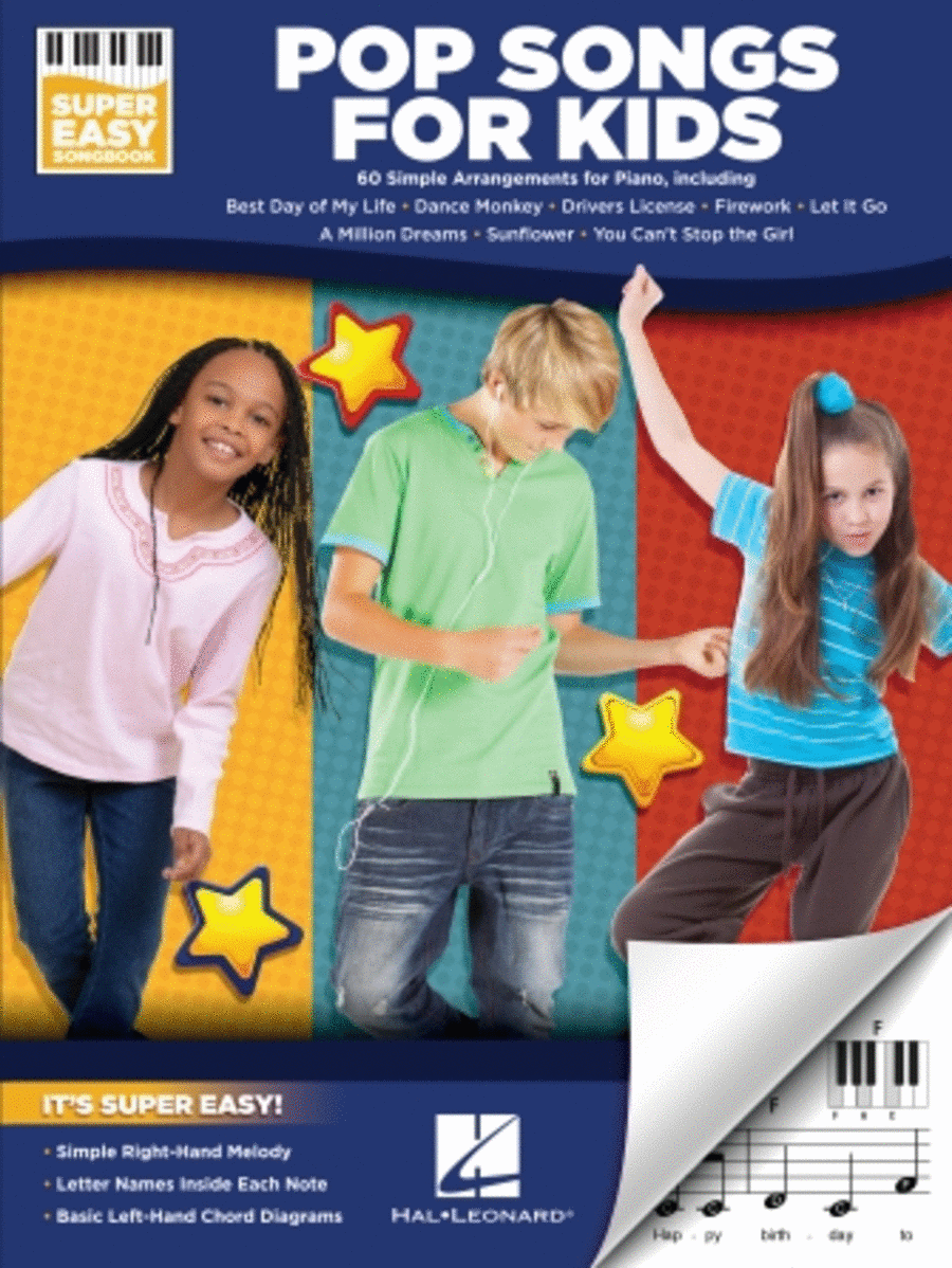 Pop Songs for Kids – Super Easy Songbook Easy Piano scores gallery preview page 1
