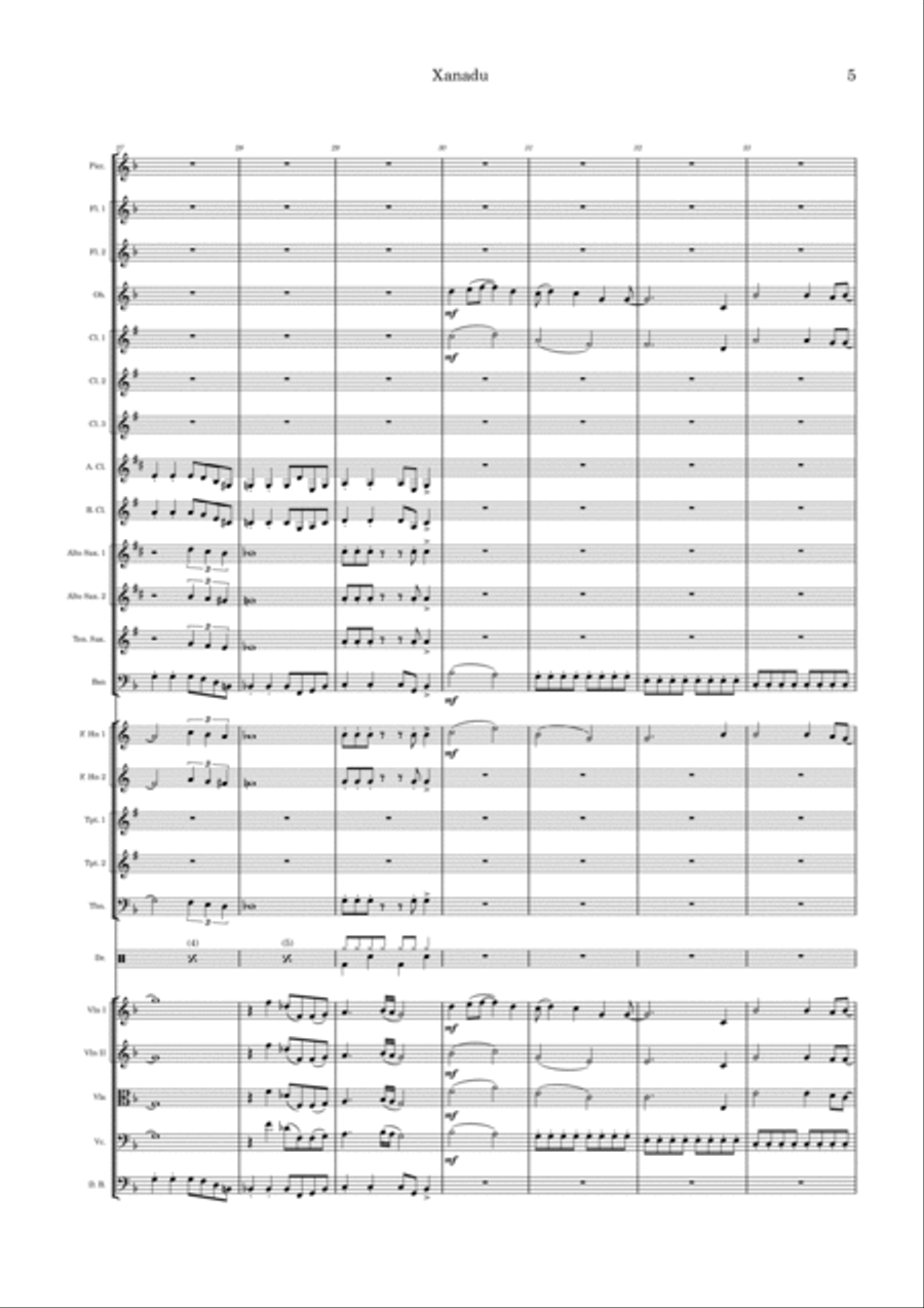Xanadu Full Orchestra scores gallery preview page 5