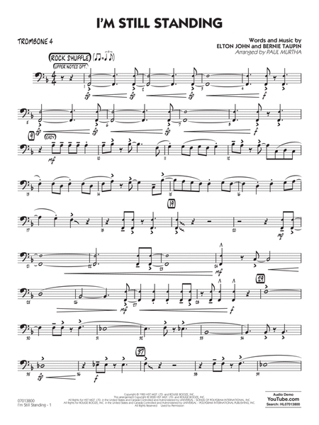 I'm Still Standing (arr. Paul Murtha) - Trombone 4
