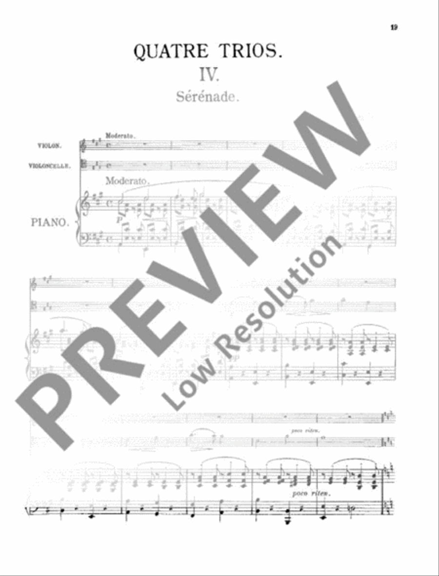 Four Pieces as a trio Piano Trio scores gallery preview page 20