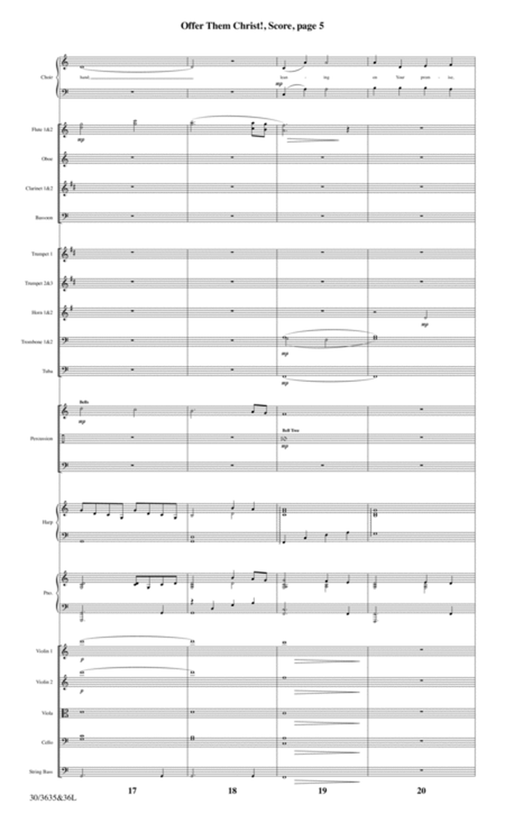 Offer Them Christ! - Orchestral Score and CD with Printable Parts