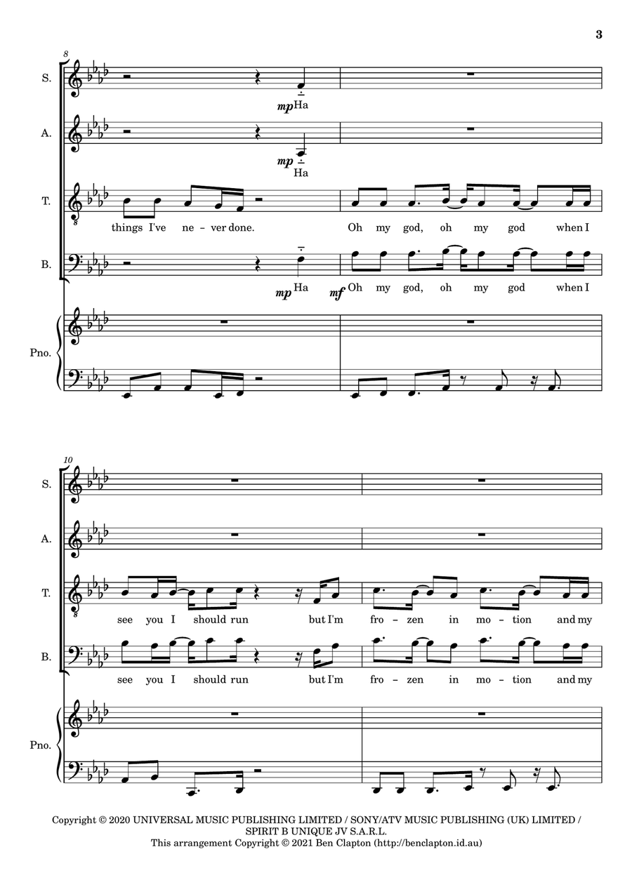 Head & Heart 4-Part scores gallery preview page 3
