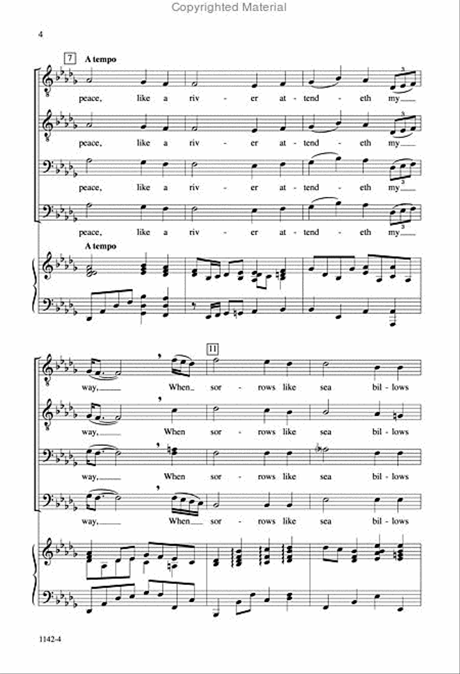 It Is Well with My Soul - TTBB Octavo TTBB scores gallery preview page 3
