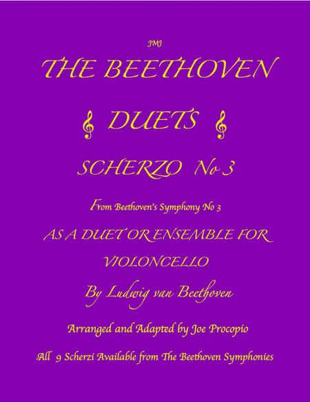 THE BEETHOVEN DUETS FOR CELLO SCHERZO NO 3 image number null