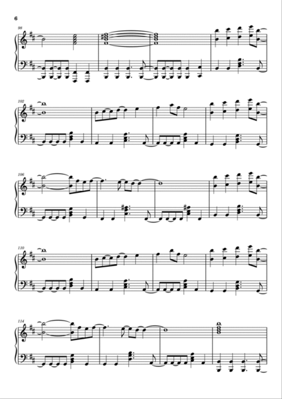 Maneater Piano Solo scores gallery preview page 6