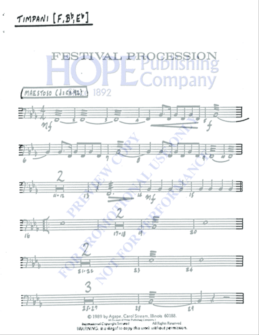 Festival Procession 5-Octaves scores gallery preview page 13