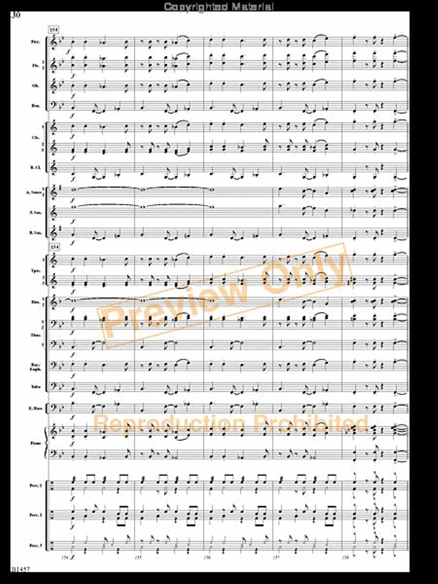 We Wish You a Mambo Christmas Concert Band scores gallery preview page 29