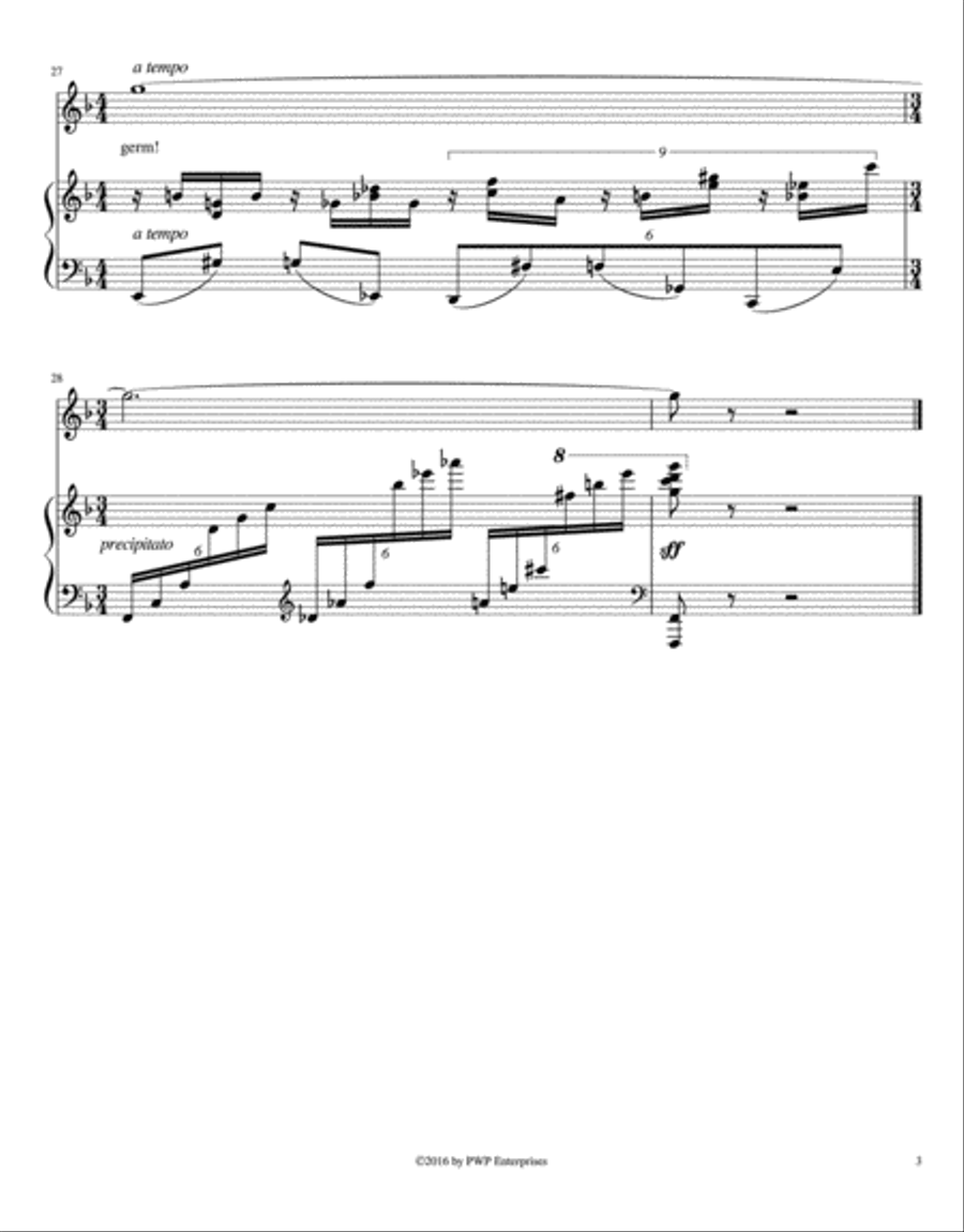 SEVEN LIMERICK SONGS: Complete Cycle for Medium High Voice and Piano High Voice scores gallery preview page 3