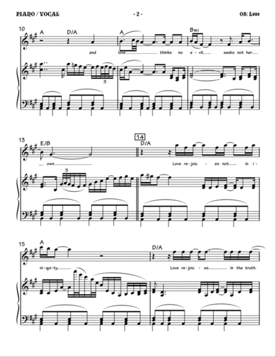 Love I Corinthians 13 Small Ensemble scores gallery preview page 2