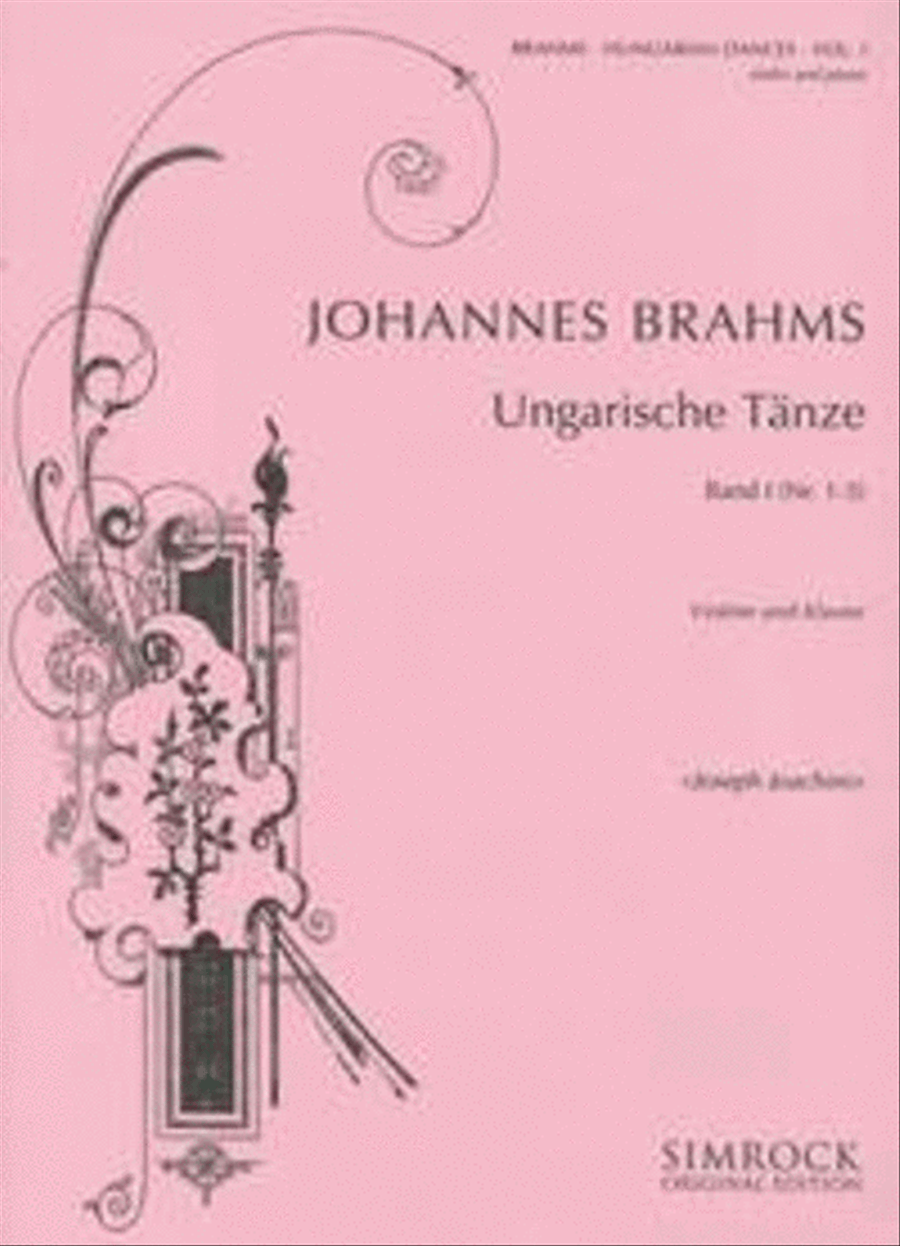 Ungarische Tanze Violin Solo scores gallery preview page 1