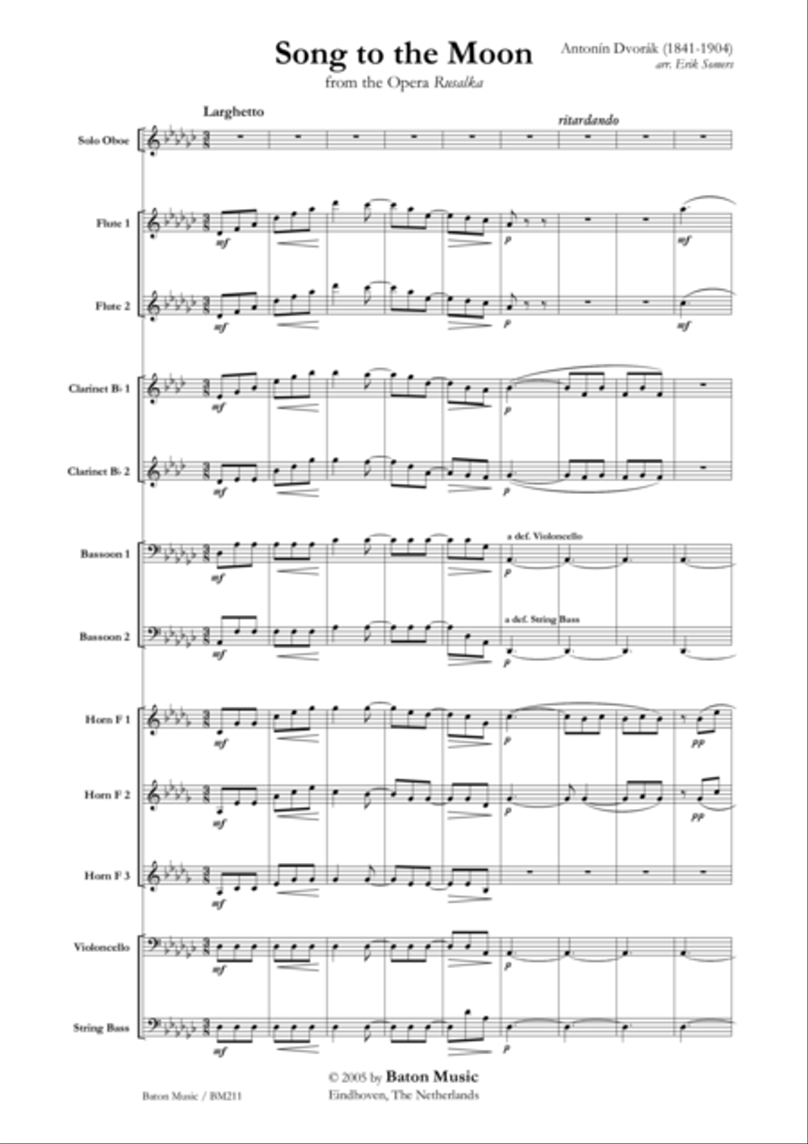 Song to the Moon Song to the Moon Clarinet scores gallery preview page 2