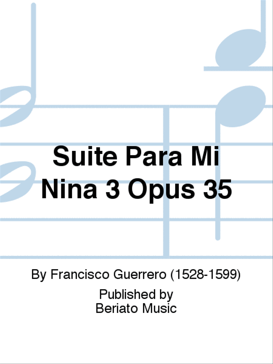 Suite Para Mi Nina 3 Opus 35 Piano Solo scores gallery preview page 1
