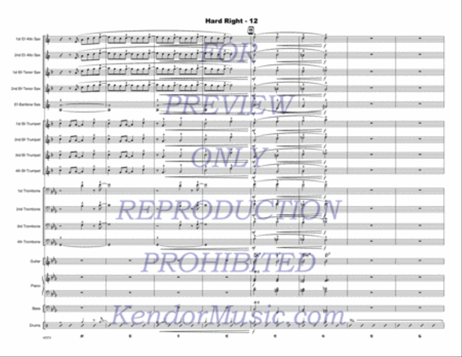 Hard Right Jazz Ensemble scores gallery preview page 13