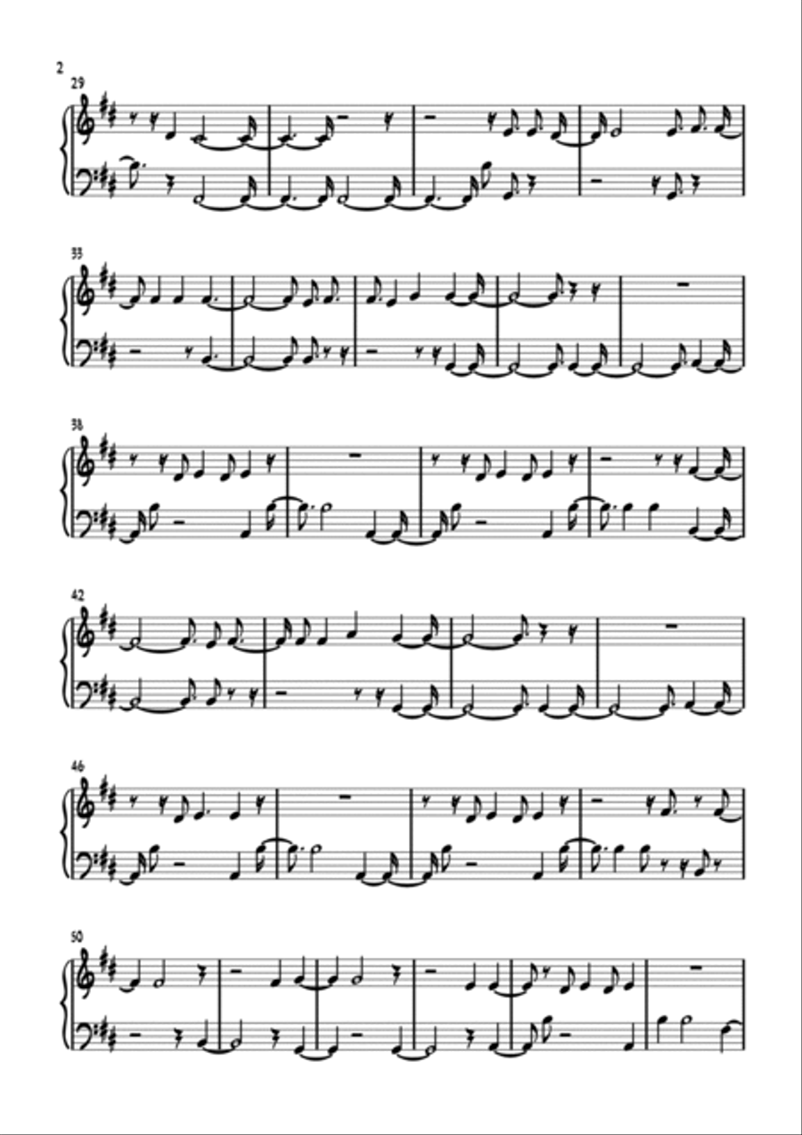 The Fire Inside Piano Solo scores gallery preview page 2