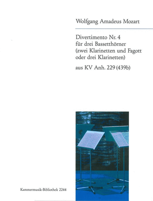 Book cover for 5 Divertimentos K. 439B (App. 229)