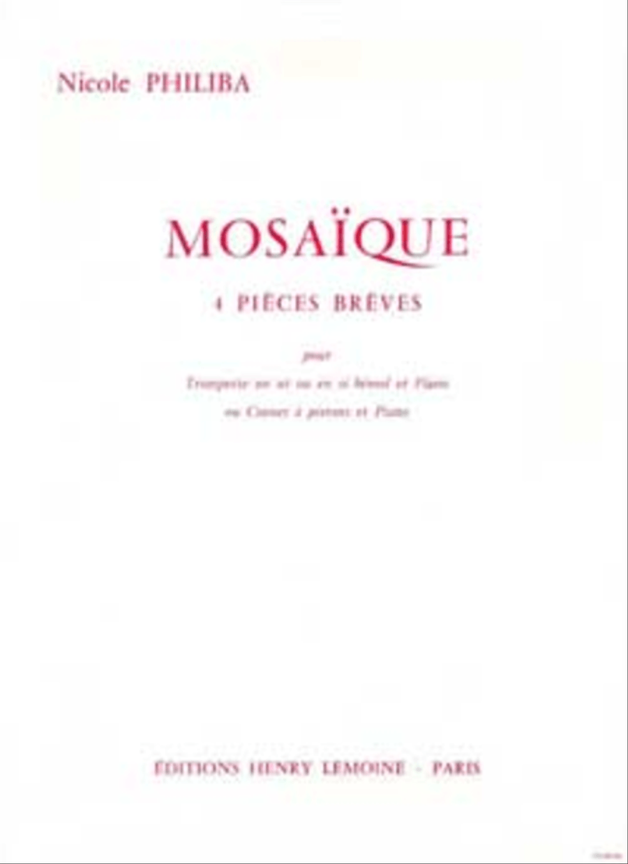 Mosaique Trumpet Solo scores gallery preview page 1