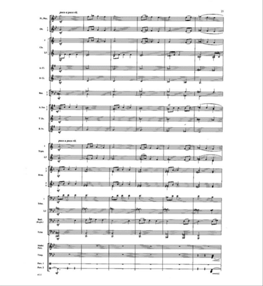 Dawn of a New Day Concert Band scores gallery preview page 20