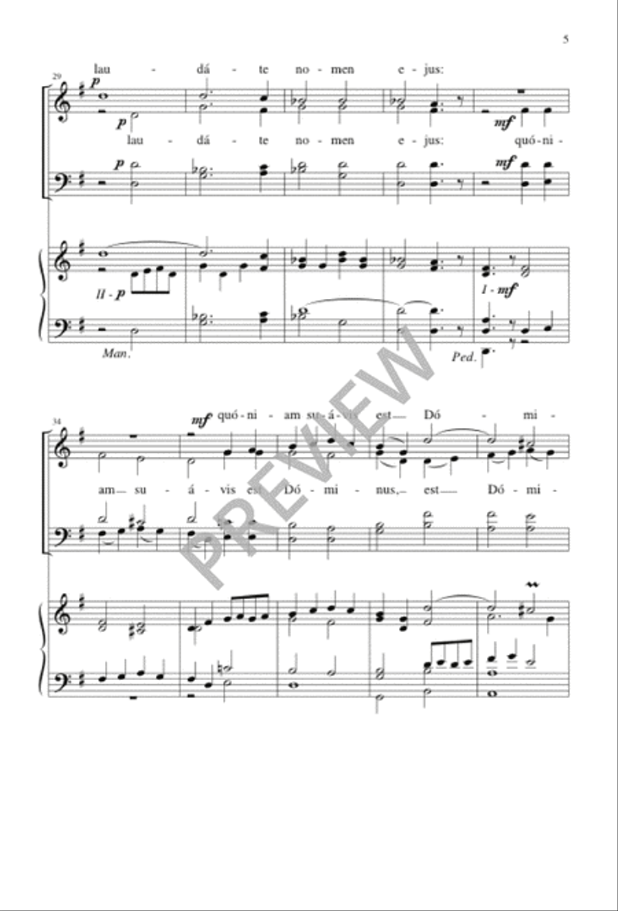 Jubilate Deo Jubilate Deo 4-Part scores gallery preview page 5