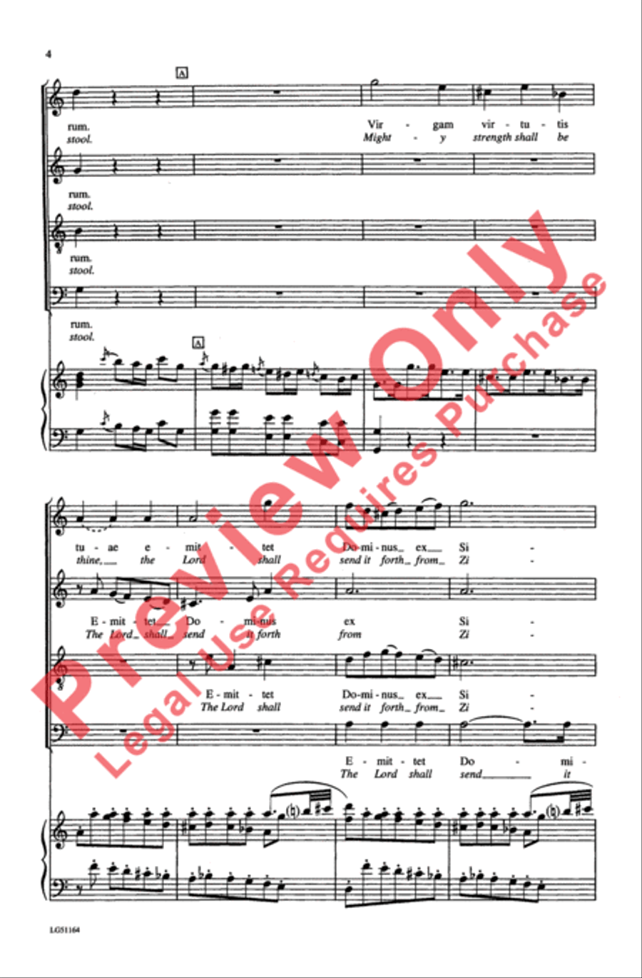 Dixit Dominus, K. 399 Dixit Dominus, K. 399 4-Part scores gallery preview page 4